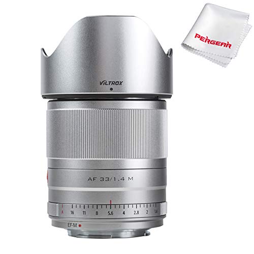Viltrox 33mm F1.4 STM 単焦点レンズ EOS-Mマウントレンズ 軽量 柔らかいボケ味 オートフォーカス 大口径APS-Cレンズ M10/M100/M3/M5/M50/M6/M60 IIなどのカメラに適用