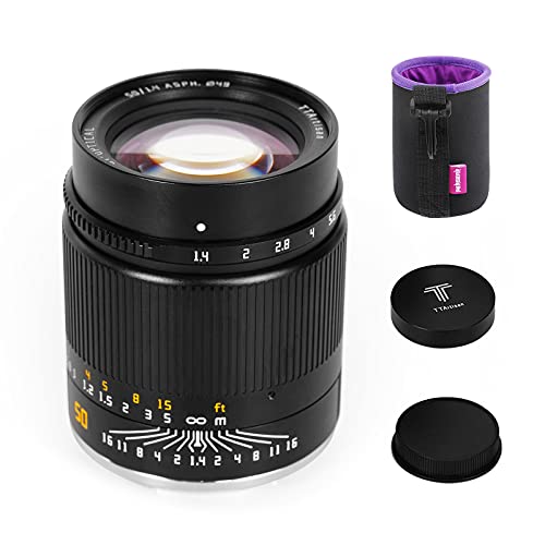 TTArtisan 50mm F1.4 単焦点レンズ フルサイズ マニュアル ソニーEマウント FEカメラ A7 A7II A7R A7RII A7S A7SII A6500 A6300 A6000などに対応 「2年保証」
