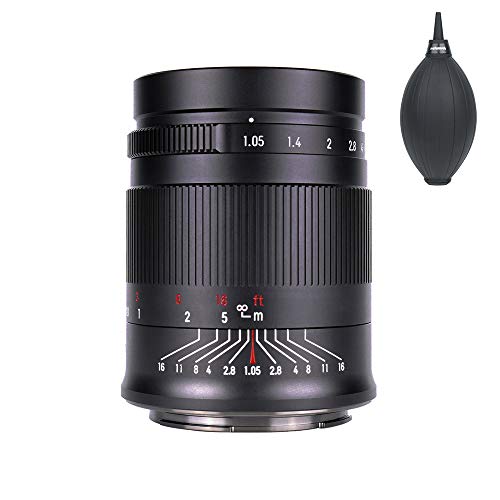 7artisans 50mm F1.05 単焦点レンズ フォーマット 大口径 手動フォーカス交換レンズ ボケ味 レンズエアブロワー同梱 (キヤノンEOSR)