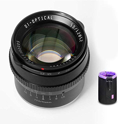 【正規品＆2年保証】銘匠光学 TTartisan 50mm F1.2 APS-C 大口径 マニュアルフォーカス単焦点レンズ パナソニック オリンパス マイクロフォーサーズ M4/ 3ミラーレスカメラ対応