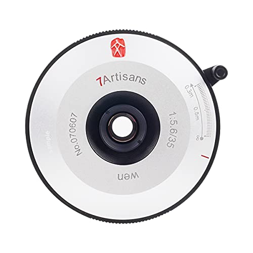 7artisans 35mm F5.6 フルフレームフォーマット マニュアルフォーカス超薄型レンズ 35mm薄型MF単焦点レンズ パンケーキレンズ ライカMマウント M-M M8 M9p M10 M-P M7 M-A M-D M240 M-P240 M typ-262 M10Rカメラに適応 (ブラック-シルバー)