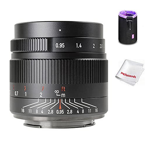 7artisans 35mm F0.95 手動単焦点レンズ 交換レンズ レンズポーチバッグ同梱 (Xマウント)