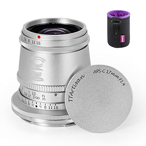 TTArtisan 17mm F1.4 広角レンズ APS-C Nikon Zマウント カメラZ5 Z6 Z6 II Z7 Z7 II Zfc Z50などに対応 (シルバー)