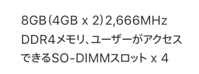 27インチのメモリーはユーザー増設可能