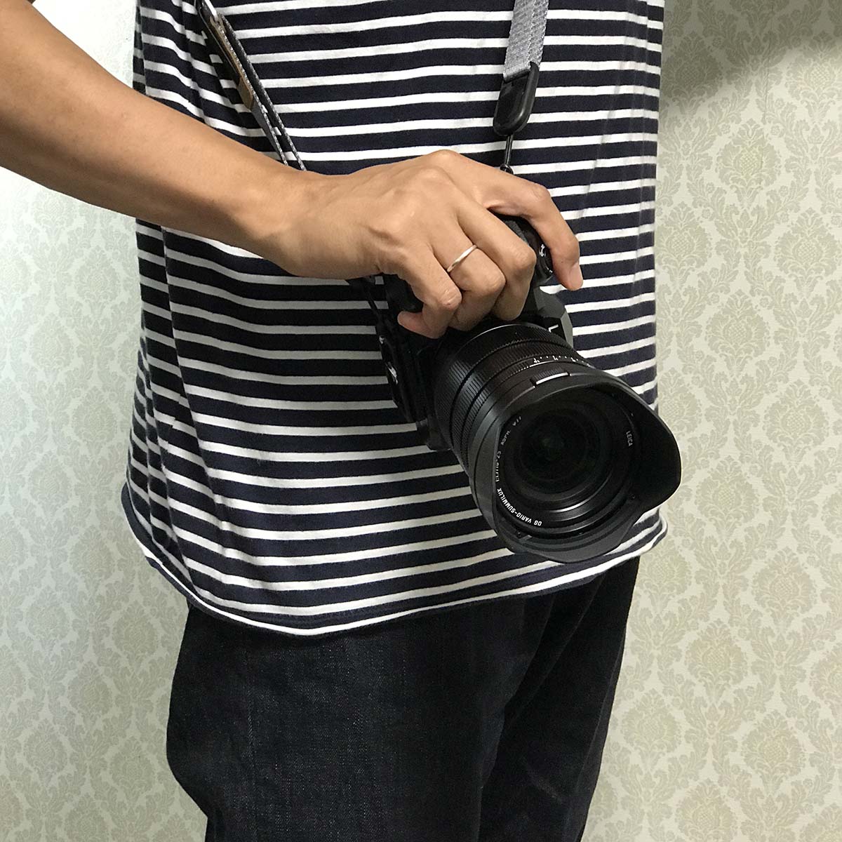 グリップしたところ