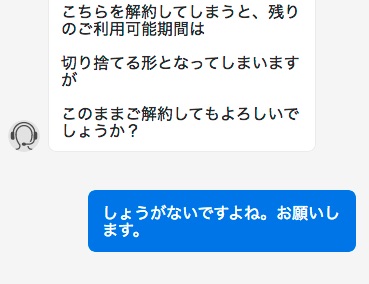 チャット内容