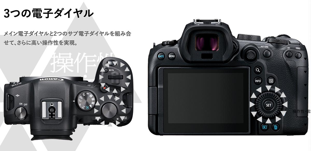 3つのダイヤル