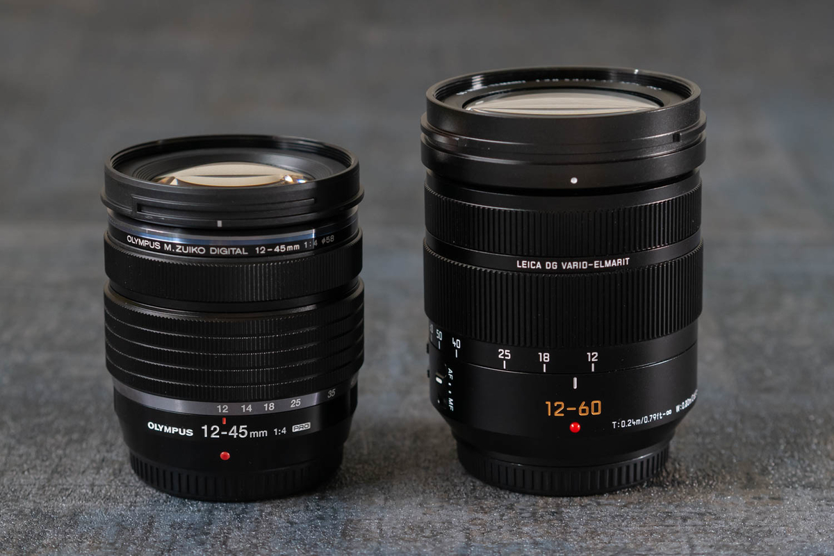 12-60mm/F2.8-4.0との比較　フードなし縮時