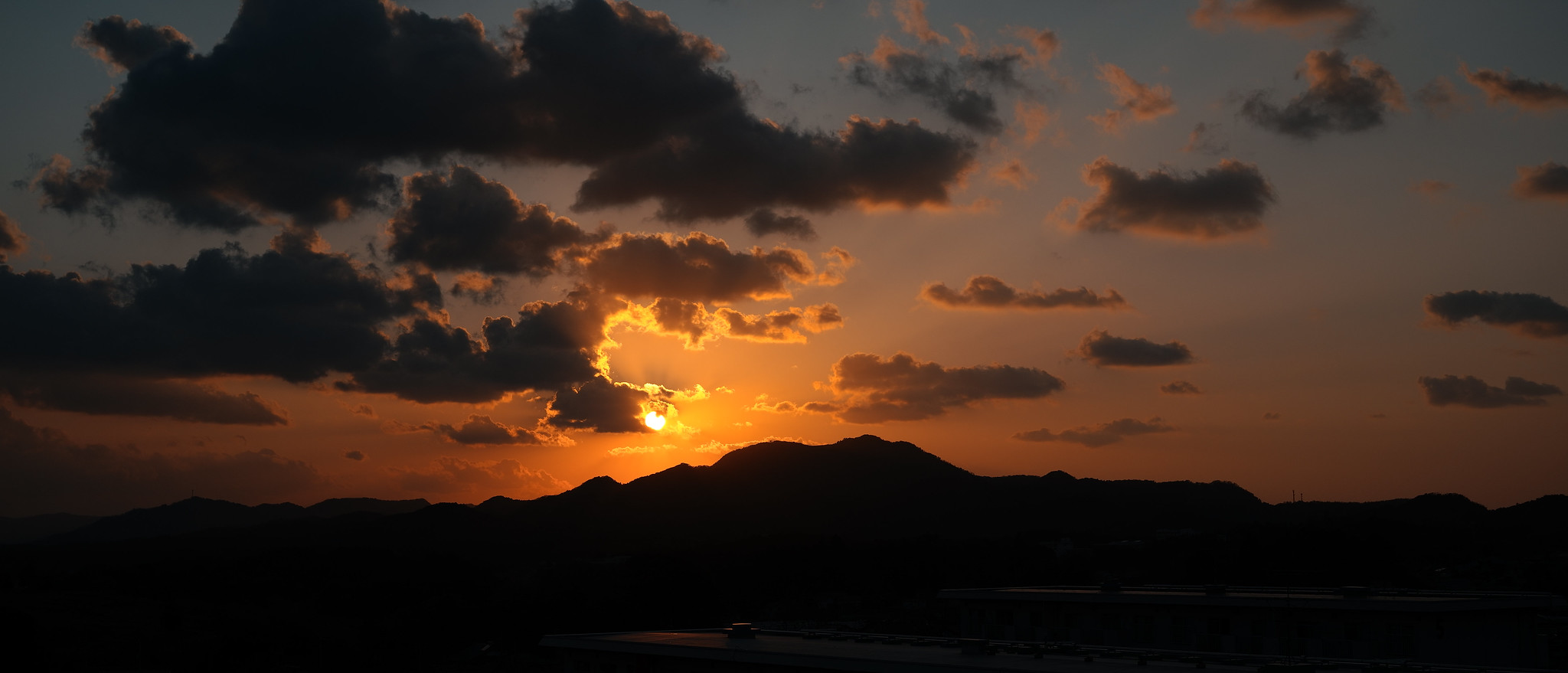 夕日