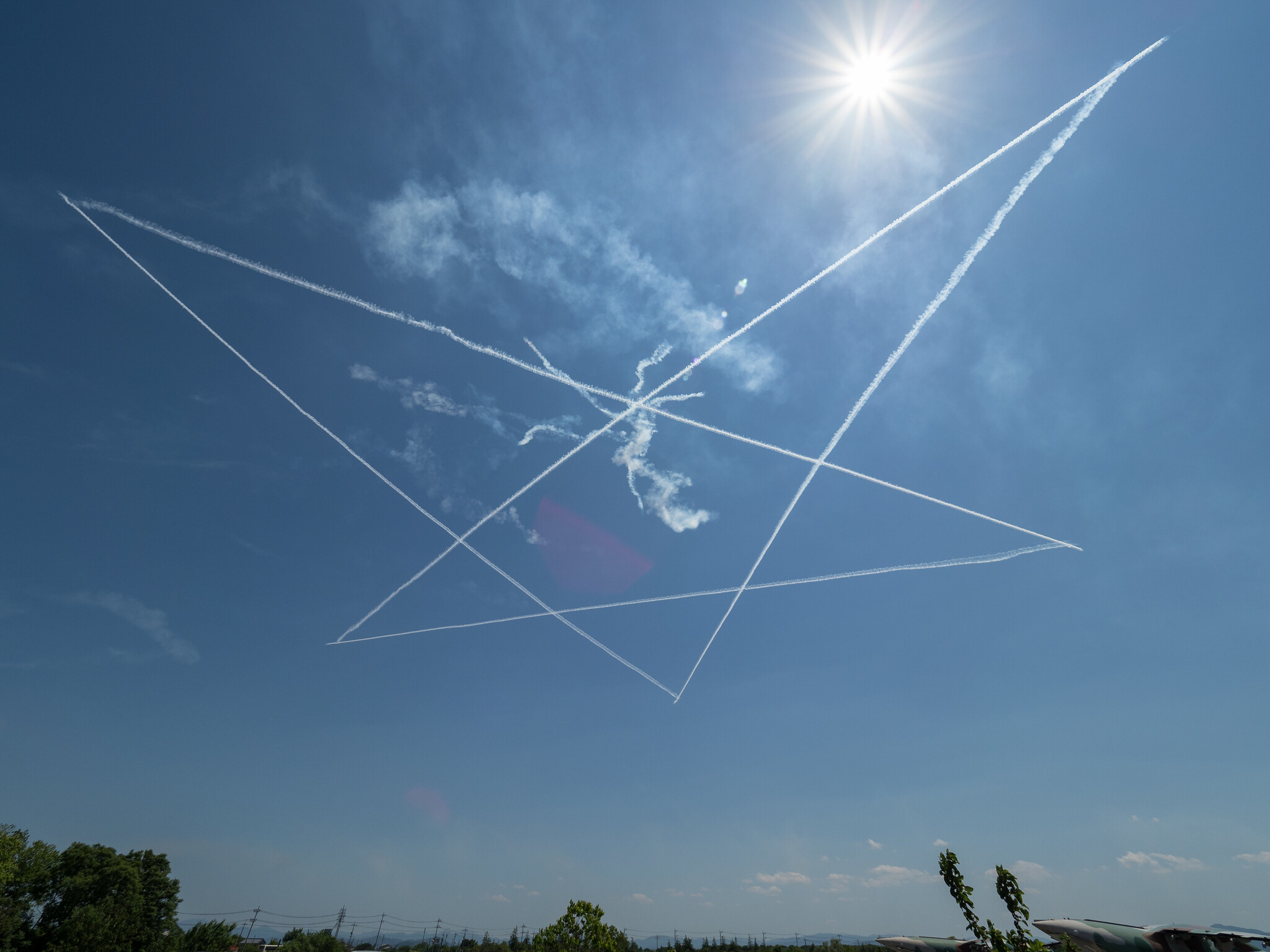 飛行機雲の星