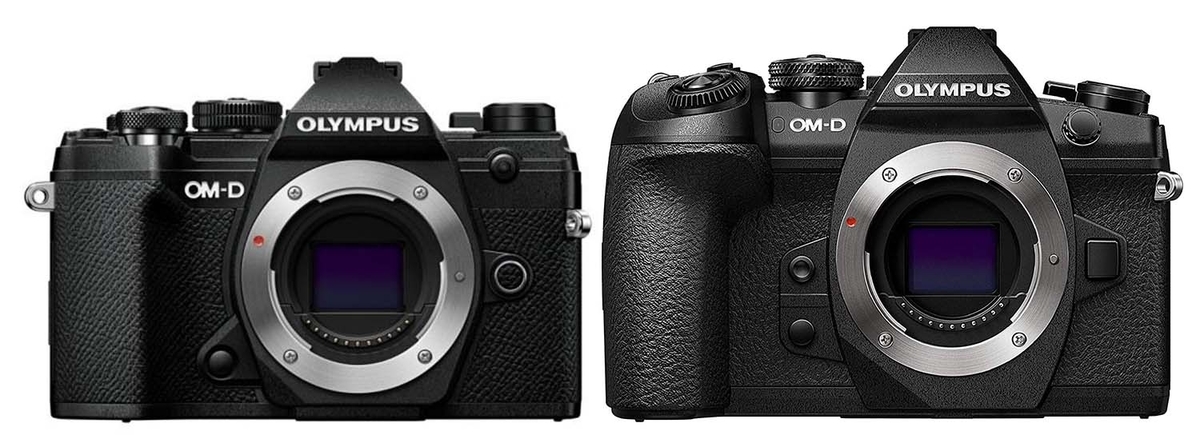 f:id:toshiboo777:20191019114921j:plain 左:E-M5 Mark III、右:E-M1 markII