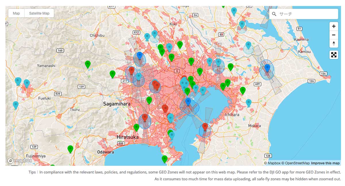 f:id:toshiboo777:20191029143729j:plain 東京の飛行制限区域